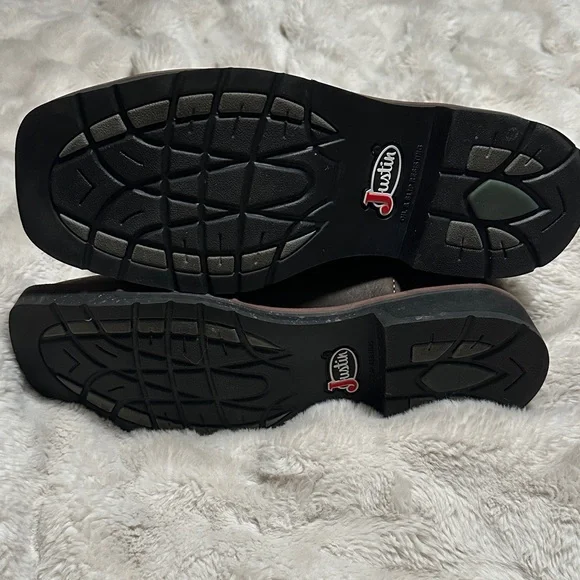 Justin Boots Dark Brown Western Boots - Picture 3 of 7